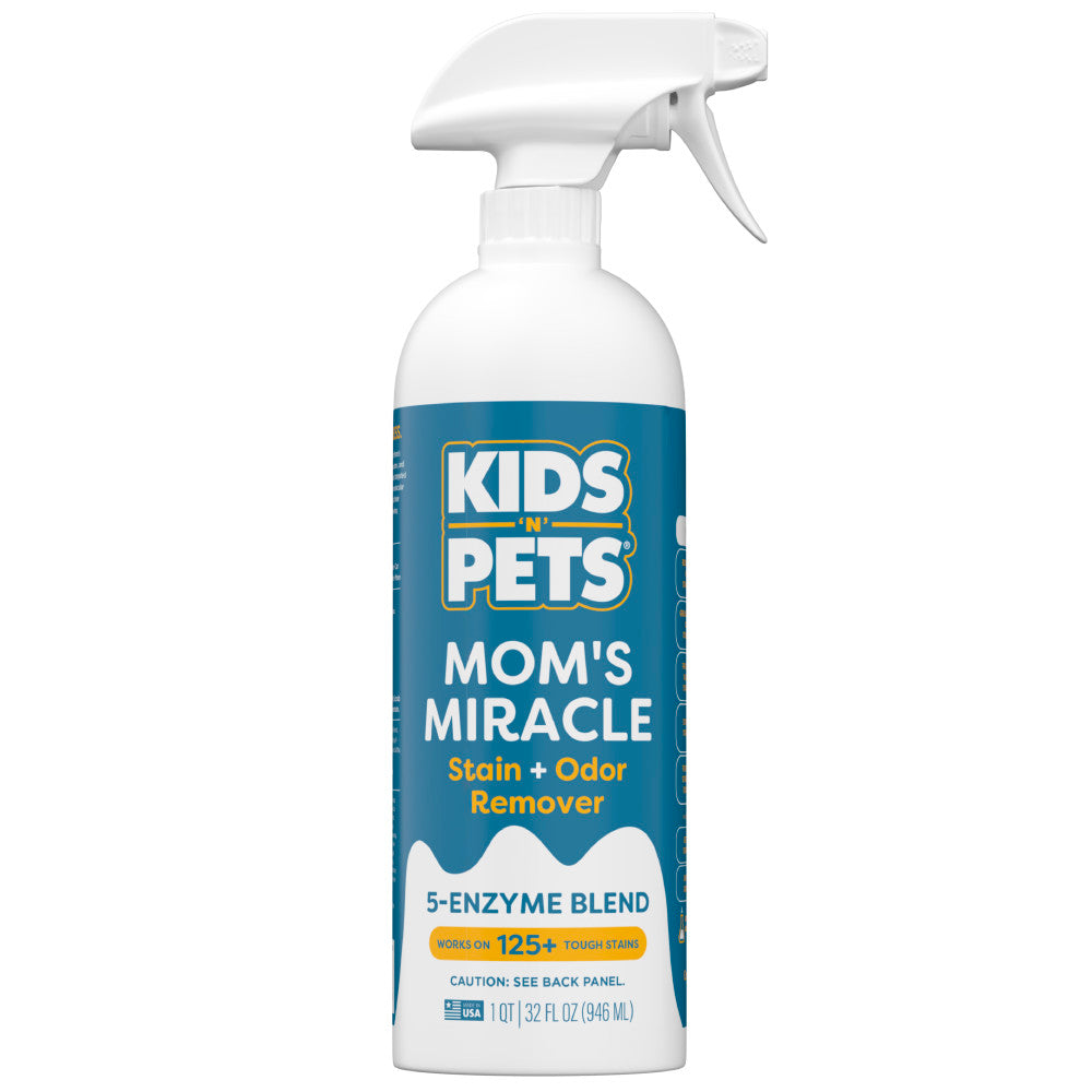 Kids 'N' Pets Mom's Miracle Stain and Odor Remover, Enzyme Cleaner, 32oz