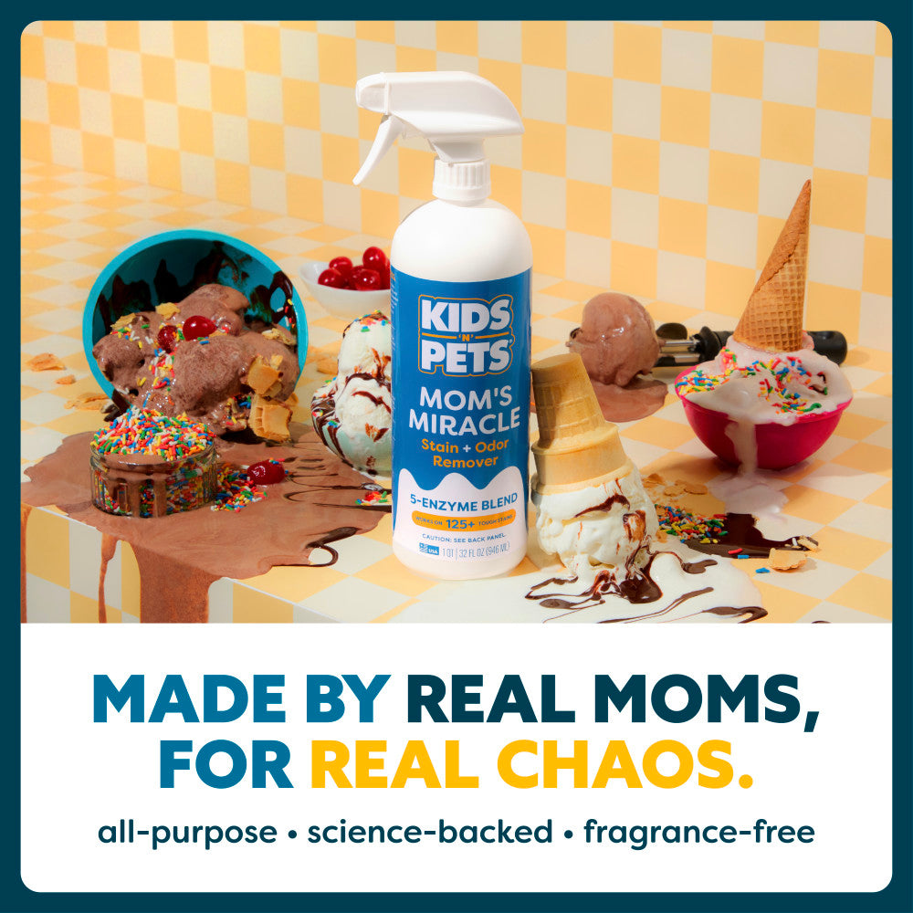 Kids 'N' Pets Mom's Miracle Stain and Odor Remover, Enzyme Cleaner, 32oz